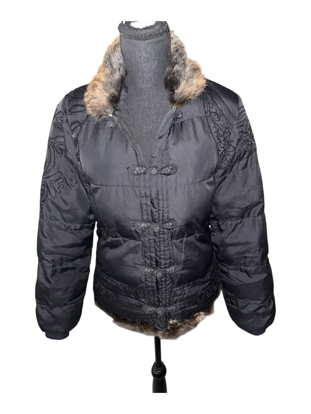 Roberto Cavalli Class | Mink Fur Goose Down Jacket Size 8/ Italian 42
